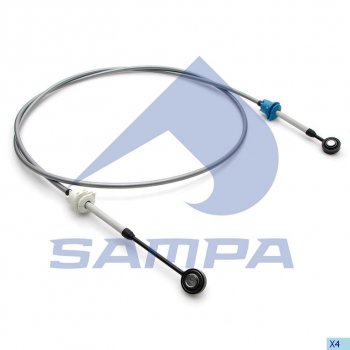 3 599 р. Трос VOLVO переключения КПП L=2750мм SAMPA SAMPA 033.229  с доставкой в г. Майкоп. Увеличить фотографию 1