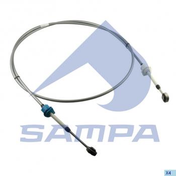 4 749 р. Трос КПП VOLVO FM,FMX L=2890мм серый SAMPA SAMPA 033.461  с доставкой в г. Майкоп. Увеличить фотографию 1