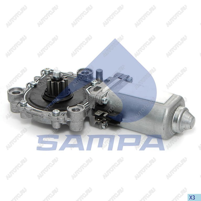 3 899 р. Мотор-редуктор стеклоподъемника SCANIA VOLVO правый SAMPA SAMPA 034.157  с доставкой в г. Майкоп