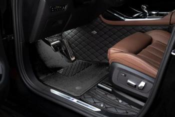 Ковры (кожа+текстиль) Автопилот Geely Coolray SX11 дорестайлинг (2018-2023) (черный)
