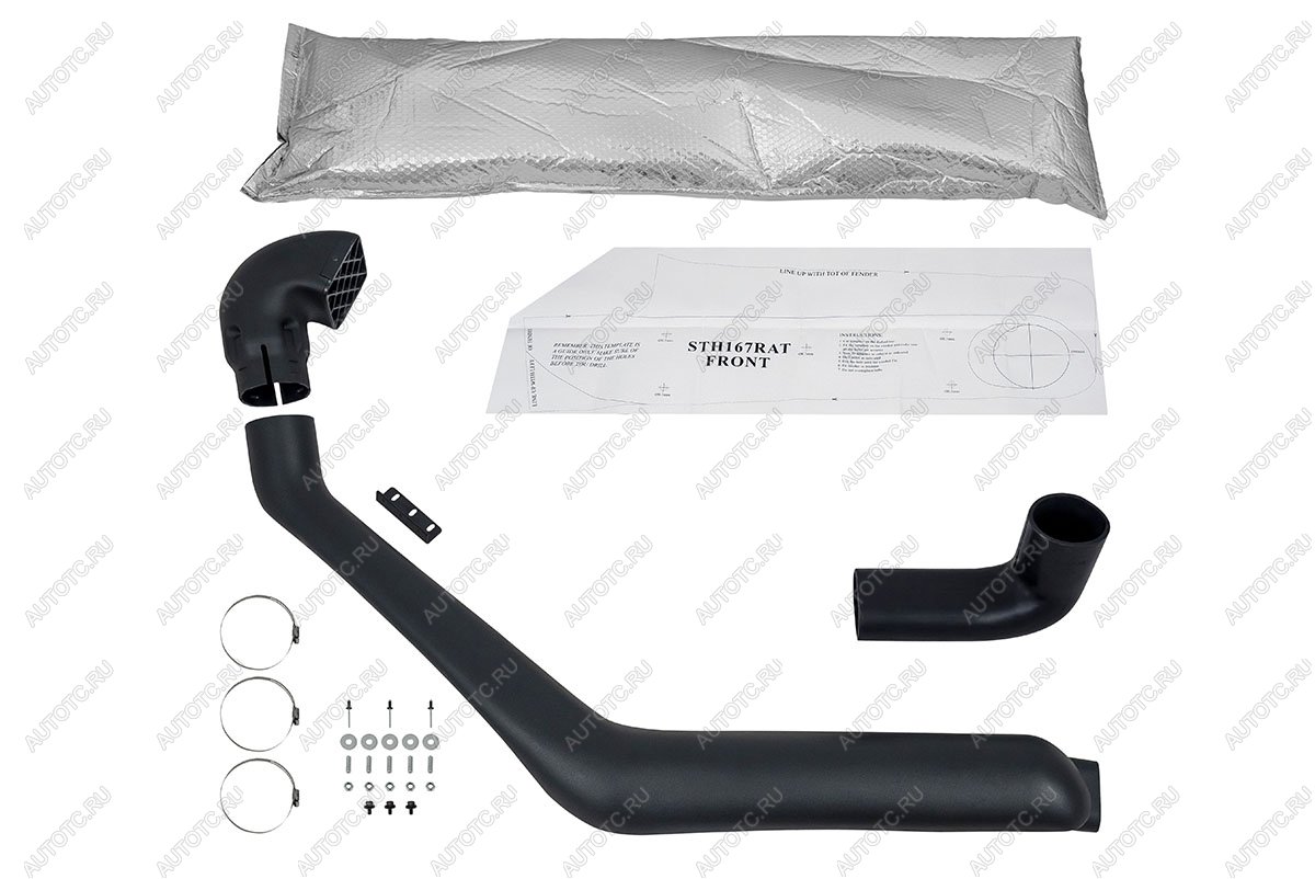 3 959 р. Шноркель для Toyota Hilux 1997-2005 2.7 (3RZ-FE)  sth167ra-ch  с доставкой в г. Майкоп