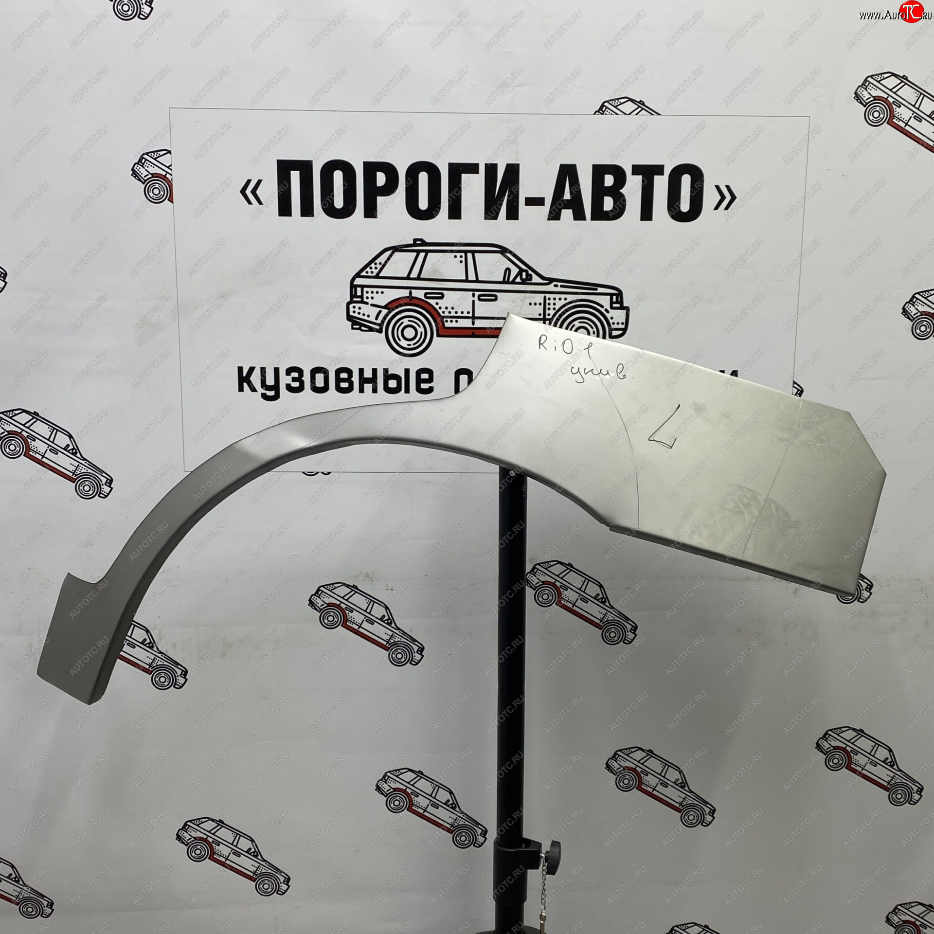 2 199 р. Ремонтные арки задних крыльев (Левая арка) Пороги-Авто KIA Rio 1 DC дорестайлинг седан (2000-2002) (холоднокатаная сталь 0,8мм)  с доставкой в г. Майкоп