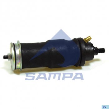 3 699 р. Амортизатор SCANIA 4 series кабины задний с пневмоподушкой 1435856+1476415 SAMPA SAMPA 040.180-01  с доставкой в г. Майкоп. Увеличить фотографию 1