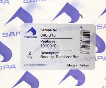 329 р. Втулка стабилизатора SCANIA 3,4,P,G,R series (39х77мм) SAMPA SAMPA 040.313  с доставкой в г. Майкоп. Увеличить фотографию 2