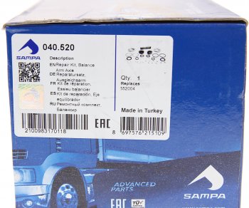 2 499 р. Ремкомплект SCANIA балансира SAMPA SAMPA 040.520  с доставкой в г. Майкоп. Увеличить фотографию 6