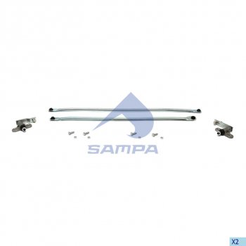 2 779 р. Тяга SCANIA 4 series трапеции стеклоочистителя комплект (2шарнира,2тяги) SAMPA SAMPA 040.842  с доставкой в г. Майкоп. Увеличить фотографию 1