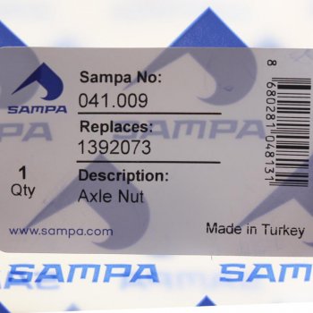 679 р. Гайка SCANIA ступицы задней правая (M82x2) SAMPA SAMPA 041.009  с доставкой в г. Майкоп. Увеличить фотографию 3