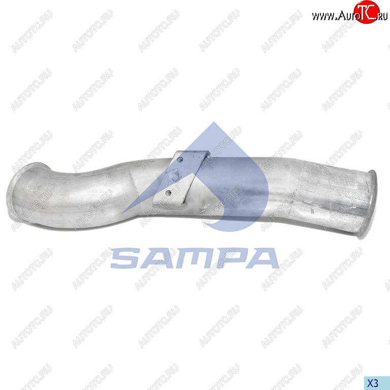 5 999 р. Труба выхлопная глушителя SCANIA SAMPA SAMPA 041.243  с доставкой в г. Майкоп