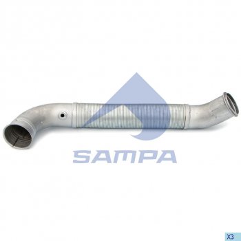 6 999 р. Труба промежуточная глушителя SCANIA с гофрой SAMPA SAMPA 041.376  с доставкой в г. Майкоп. Увеличить фотографию 1