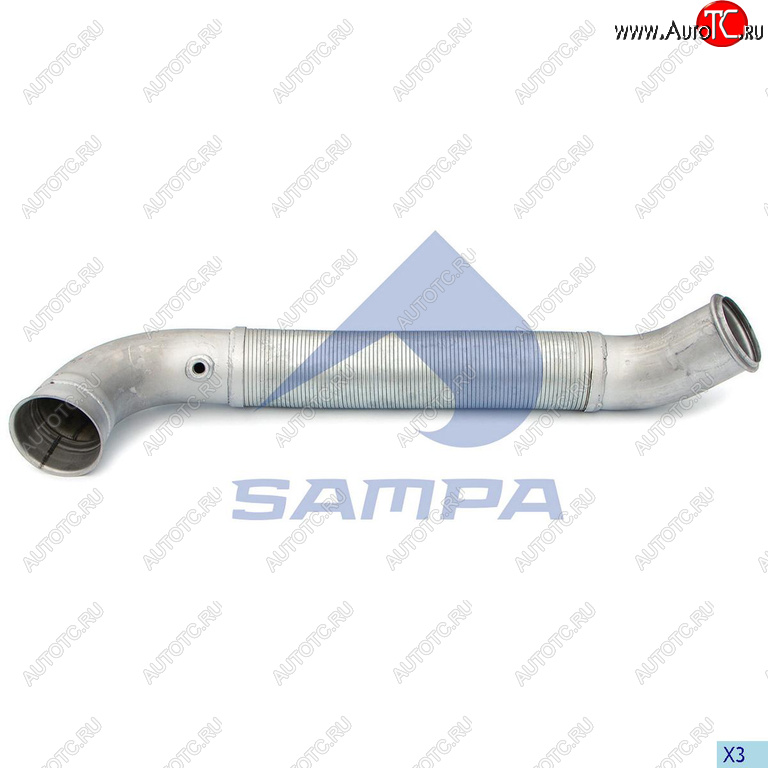 6 999 р. Труба промежуточная глушителя SCANIA с гофрой SAMPA SAMPA 041.376  с доставкой в г. Майкоп
