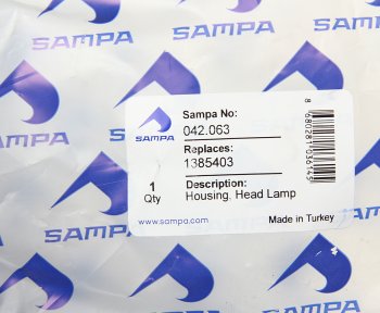 1 479 р. Рамка SCANIA P,G,R,T series фары правая SAMPA SAMPA 042.063  с доставкой в г. Майкоп. Увеличить фотографию 4