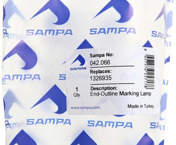 449 р. Фонарь габаритный SCANIA 4 series на крышу (белый) SAMPA SAMPA 042.066  с доставкой в г. Майкоп. Увеличить фотографию 4
