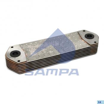 13 999 р. Радиатор масляный SCANIA P,G,R,T,4 series дв.D16.03 SAMPA SAMPA 043.079  с доставкой в г. Майкоп. Увеличить фотографию 1
