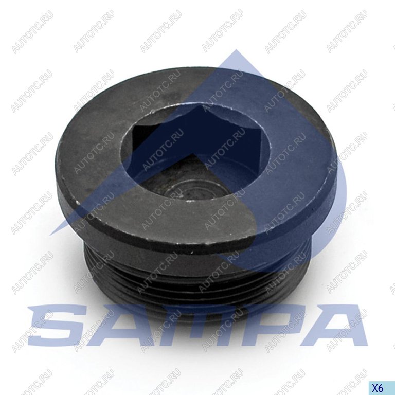 719 р. Пробка SCANIA P,G,R,T редуктора заднегосреднего моста магнитная SAMPA SAMPA 043.474  с доставкой в г. Майкоп
