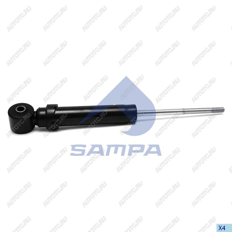 1 999 р. Амортизатор SCANIA 4,P,G,R,T series кабины задний (270322 12x91 14x50 IO) SAMPA SAMPA 044.067-01  с доставкой в г. Майкоп