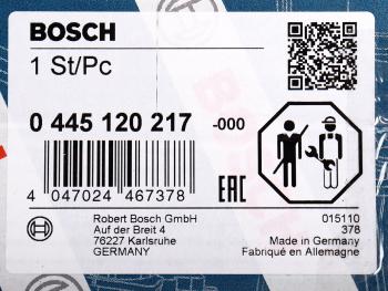29 599 р. Форсунка MAN TGA,TGS,TGX дв.D2066,D2676 топливная BOSCH BOSCH 0445120217  с доставкой в г. Майкоп. Увеличить фотографию 6