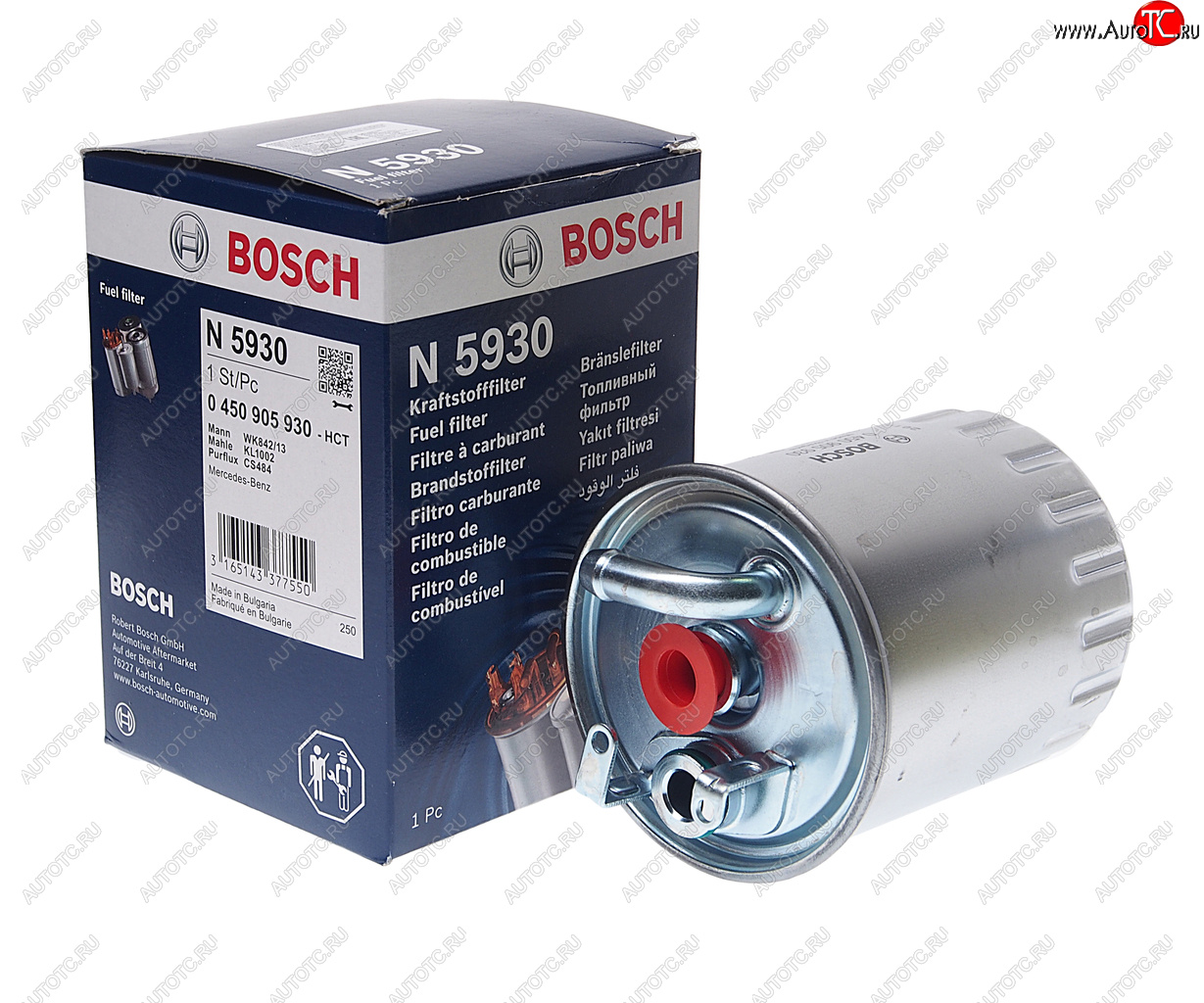 1 369 р. Фильтр топливный MERCEDES Sprinter (00-06),Vito (99-03) BOSCH BOSCH 0450905930  с доставкой в г. Майкоп