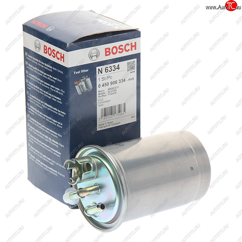2 199 р. Фильтр топливный FORD Galaxy (95-06) VW Sharan (95-10) BOSCH BOSCH 0450906334  с доставкой в г. Майкоп