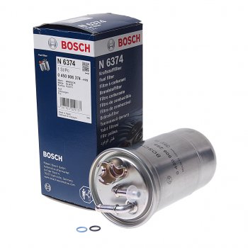 1 999 р. Фильтр топливный VW AUDI A4 (00-08) SKODA (1.9/2.0 TDI) FIAT Punto (94-99) (1.7 TD) BOSCH BOSCH 0450906374 BOSCH 0450906374  с доставкой в г. Майкоп. Увеличить фотографию 1