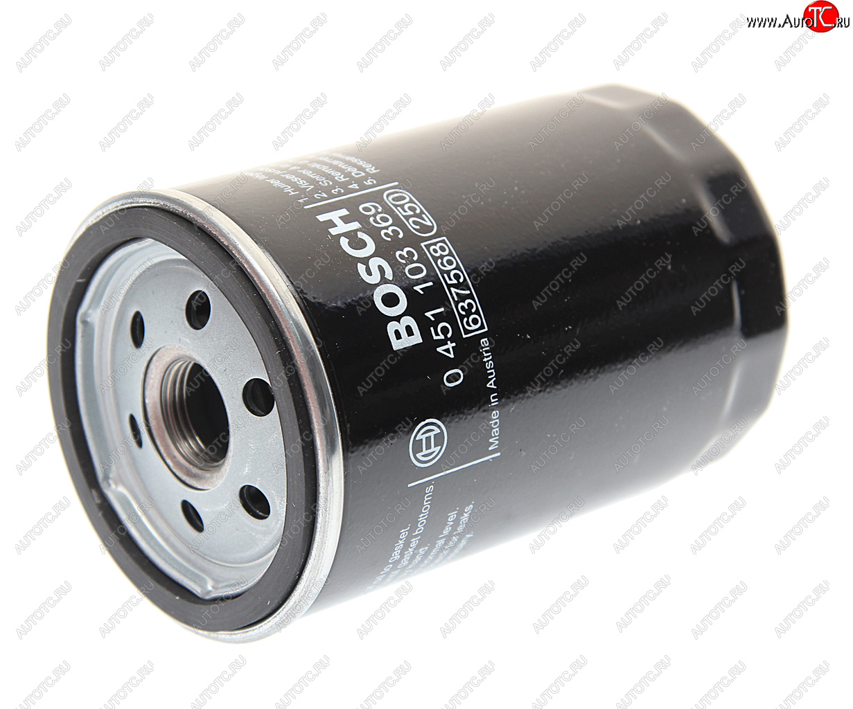 749 р. Фильтр масляный JAGUAR S-Type (2.53.0 V6),XJ6 (3.0),X-Type (2.02.53.0 V6) BOSCH BOSCH 0451103369  с доставкой в г. Майкоп