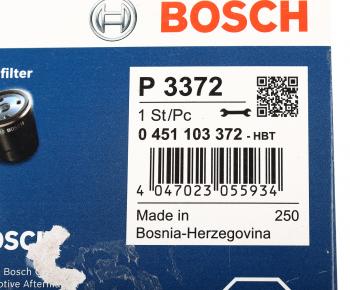 689 р. Фильтр масляный MITSUBISHI Lancer 10 (09-) (1.5) BOSCH BOSCH 0451103372 BOSCH 0451103372  с доставкой в г. Майкоп. Увеличить фотографию 4