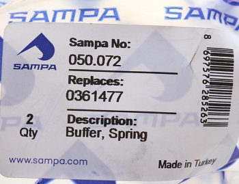 159 р. Отбойник DAF рессоры SAMPA SAMPA 050.072  с доставкой в г. Майкоп. Увеличить фотографию 3