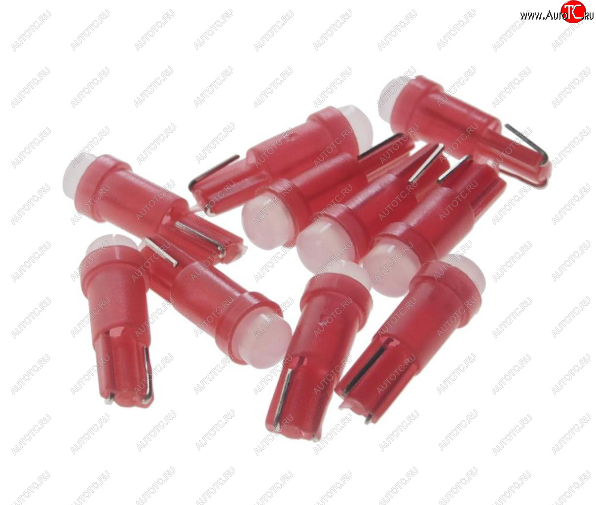 10 р. Лампа светодиодная 12V T5 W2x4.6d COB Red MEGA ELECTRIC MEGA ELECTRIC 05012r  с доставкой в г. Майкоп
