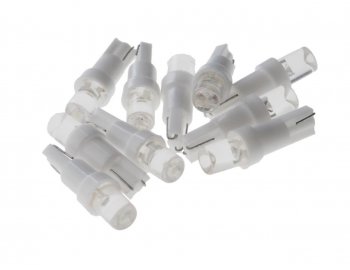 10 р. Лампа светодиодная 12V T5 W2x4.6d с патроном B8.5d 1 LED CONE White MEGA ELECTRIC MEGA ELECTRIC 050212w  с доставкой в г. Майкоп. Увеличить фотографию 1
