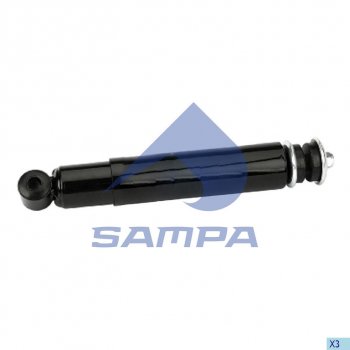 4 199 р. Амортизатор DAF CF85,95XF,XF95,105 передний (387637 16x69 20x50 IO) SAMPA SAMPA 050.214-01  с доставкой в г. Майкоп. Увеличить фотографию 1