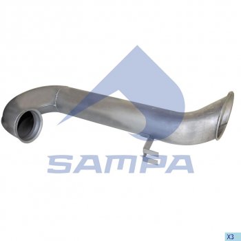 7 499 р. Труба выхлопная глушителя DAF SAMPA SAMPA 050.435  с доставкой в г. Майкоп. Увеличить фотографию 1