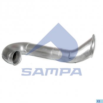 8 499 р. Труба выхлопная DAF 95XF задняя часть SAMPA SAMPA 050.438  с доставкой в г. Майкоп. Увеличить фотографию 1