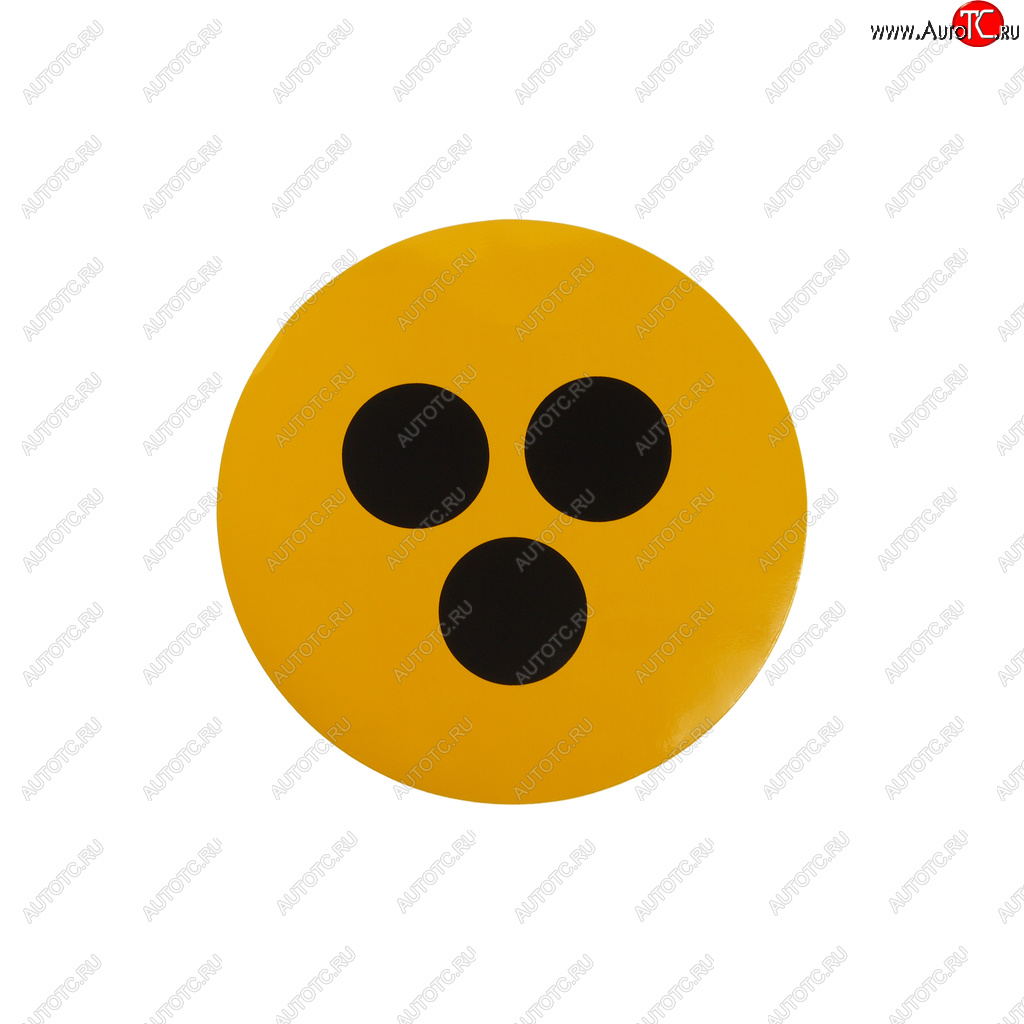 58 р. Наклейка-знак виниловая Глухой водитель d=16см AUTOSTICKERS AUTOSTICKERS 05071046051  с доставкой в г. Майкоп