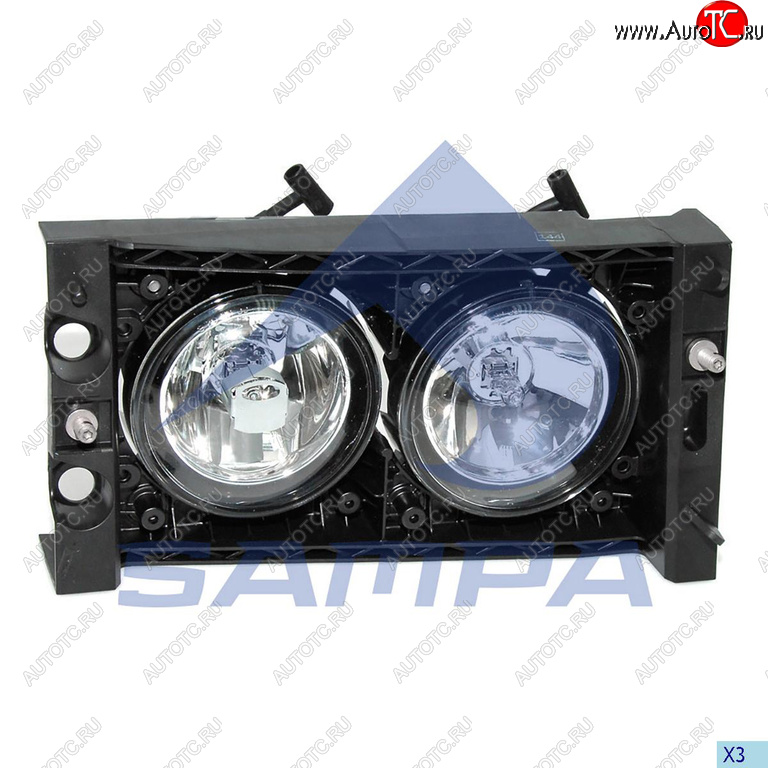 4 099 р. Фара противотуманная DAF XF95,CF65,CF75,CF85,LF45,LF55 левая SAMPA SAMPA 051.086  с доставкой в г. Майкоп