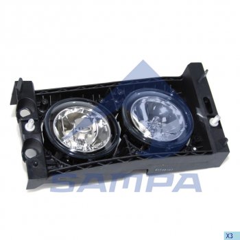 3 689 р. Фара противотуманная DAF XF95,CF65,CF75,CF85,LF45,LF55 правая SAMPA SAMPA 051.087  с доставкой в г. Майкоп. Увеличить фотографию 1