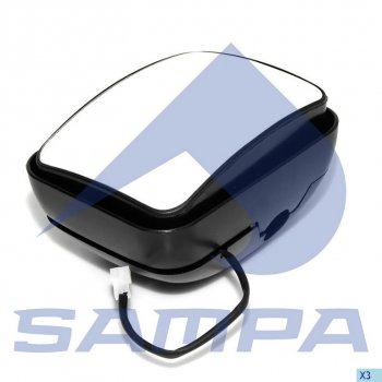 1 359 р. Зеркало боковое DAF MAN дополнительное (220х170мм) с обогревом SAMPA SAMPA 051.108  с доставкой в г. Майкоп. Увеличить фотографию 1