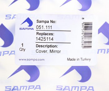 299 р. Крышка DAF XF95,XF105 корпуса зеркала SAMPA SAMPA 051.111  с доставкой в г. Майкоп. Увеличить фотографию 3