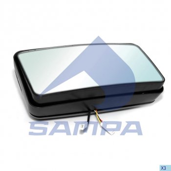 2 799 р. Зеркало боковое DAF левоеправое с подогревом SAMPA SAMPA 051.117  с доставкой в г. Майкоп. Увеличить фотографию 1