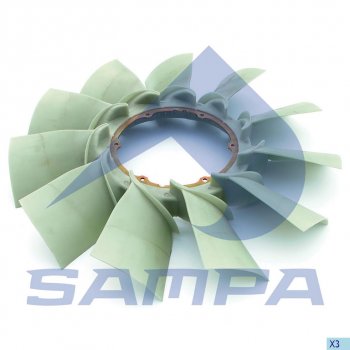 5 999 р. Крыльчатка DAF вентилятора SAMPA SAMPA 051.232-01  с доставкой в г. Майкоп. Увеличить фотографию 1