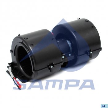 7 799 р. Вентилятор DAF 45FA отопителя салона SAMPA SAMPA 051.356  с доставкой в г. Майкоп. Увеличить фотографию 1