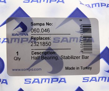 549 р. Втулка стабилизатора IVECO заднего (половинка) SAMPA SAMPA 060.046  с доставкой в г. Майкоп. Увеличить фотографию 3