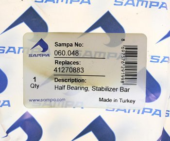 539 р. Втулка стабилизатора IVECO Trakker,Stralis заднего (центр) полувкладыш SAMPA SAMPA 060.048  с доставкой в г. Майкоп. Увеличить фотографию 3