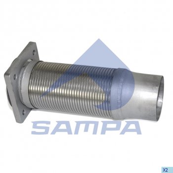 2 199 р. Гофра IVECO EuroTech выхлопной системы с фланцем (100х325мм) SAMPA SAMPA 060.233  с доставкой в г. Майкоп. Увеличить фотографию 1