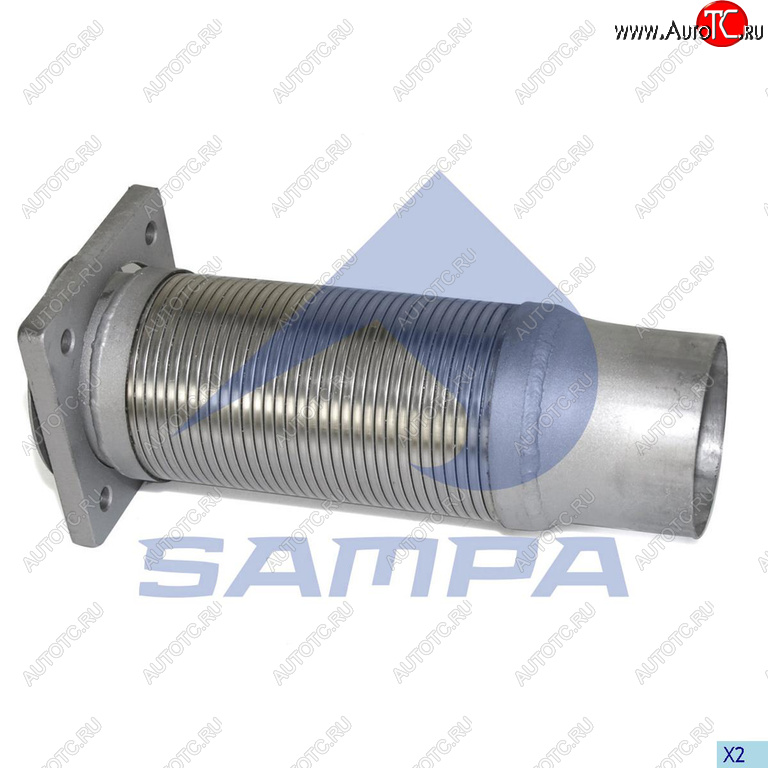2 199 р. Гофра IVECO EuroTech выхлопной системы с фланцем (100х325мм) SAMPA SAMPA 060.233  с доставкой в г. Майкоп