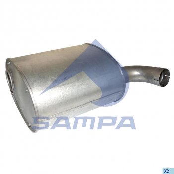 17 999 р. Глушитель IVECO SAMPA SAMPA 060.414  с доставкой в г. Майкоп. Увеличить фотографию 1