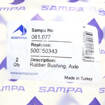 559 р. Сайлентблок IVECO Daily рычага переднего верхний (38х65х34) SAMPA SAMPA 061.077  с доставкой в г. Майкоп. Увеличить фотографию 3