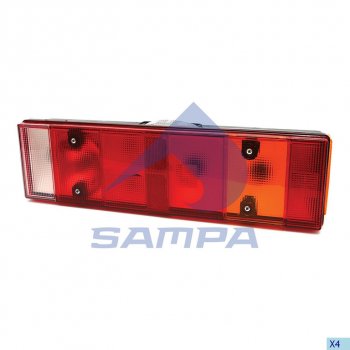 2 399 р. Фонарь задний IVECO левый (467х132мм) IVECO-разъем сзади SAMPA SAMPA 061.079  с доставкой в г. Майкоп. Увеличить фотографию 1
