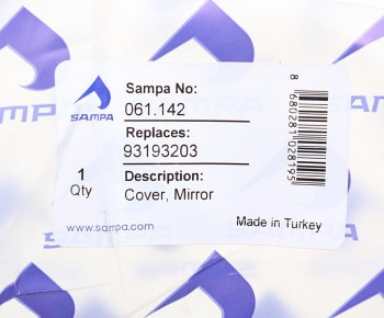 227 р. Крышка IVECO Eurotech,Eurostar,Eurotrakker,Eurocargo,Stralis корпуса зеркала SAMPA SAMPA 061.142  с доставкой в г. Майкоп. Увеличить фотографию 3