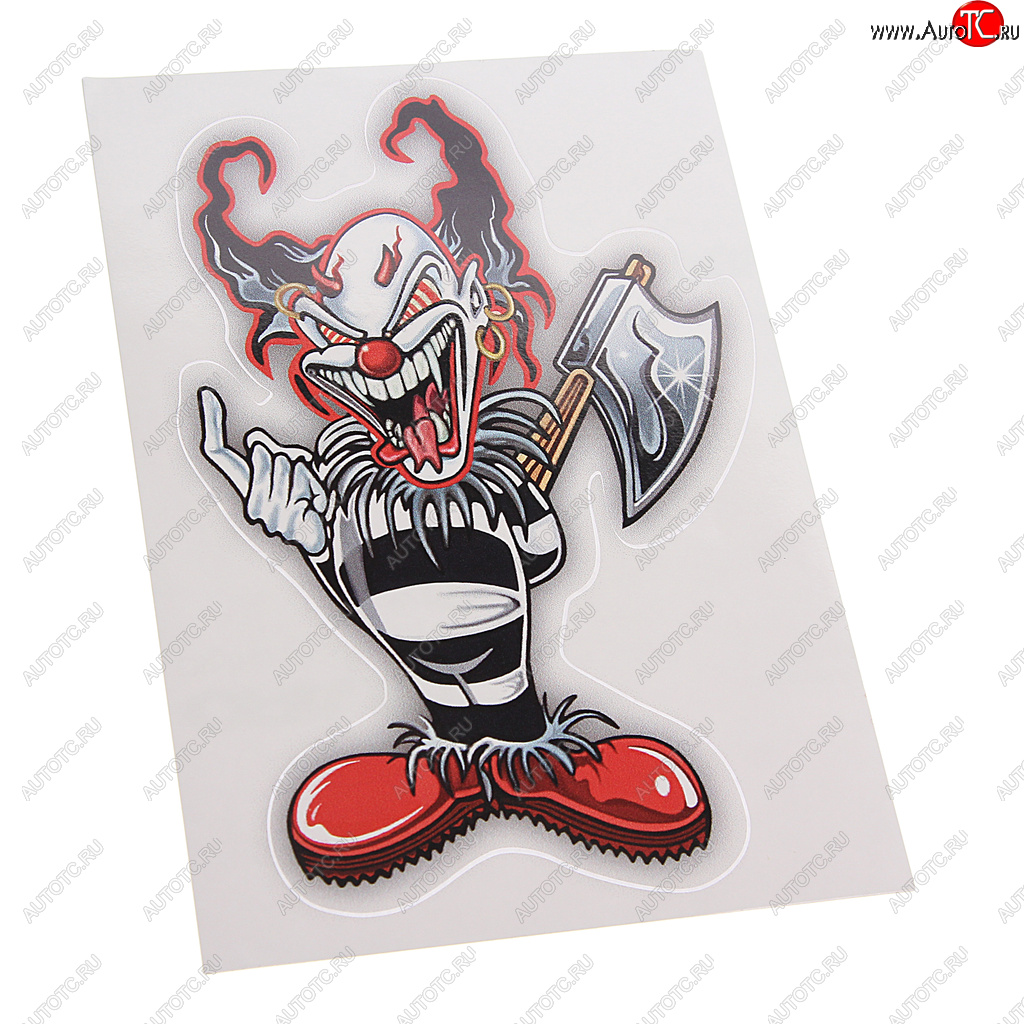 64 р. Наклейка виниловая вырезанная Joker 11х17см полноцветная AUTOSTICKERS AUTOSTICKERS 061320  с доставкой в г. Майкоп