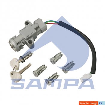 12 299 р. Замок зажигания IVECO Stralis с личинками комплект (замена на 500086531) SAMPA SAMPA 062.052  с доставкой в г. Майкоп. Увеличить фотографию 4