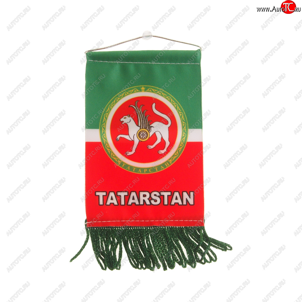 172 р. Вымпел TATARSTAN с бахромой (8х12см) на присоске AUTOSTICKERS 06271057538  с доставкой в г. Майкоп